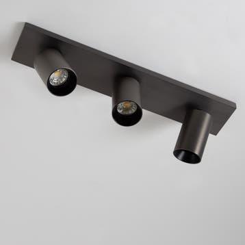 Lynn 3 Opbouwspot Gun Metal Binnenverlichting Spots opbouw, Verzenden, Nieuw