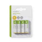 AA batterij - Nedis - 4 stuks (Alkaline, 1.5 V), Verzenden, Nieuw