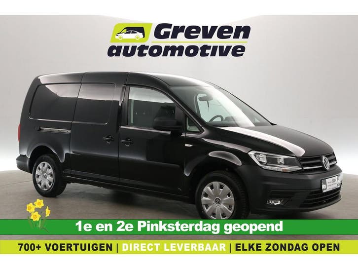 Volkswagen Caddy Maxi TSI 102PK  Benzine  Airco  Camera, Auto's, Bestelauto's, Te koop, Handgeschakeld, Benzine, Zwart, Volkswagen