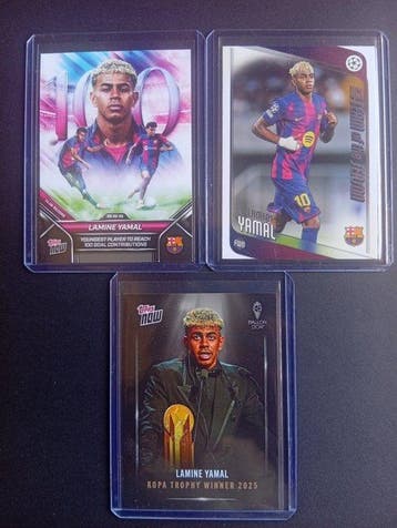 2024/25 Topps Now Lamine Yamal Insert card - 3 Card - Near, Nieuw