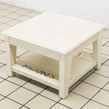 Witte Landelijke Salontafel, Huis en Inrichting, Tafels | Salontafels, Ophalen of Verzenden, Nieuw