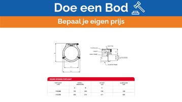 Bieden: Nemo stainless steel porthole 211 mm -, Watersport en Boten, Ophalen of Verzenden, Nieuw, Kombuis en Sanitair, Zeilboot of Motorboot