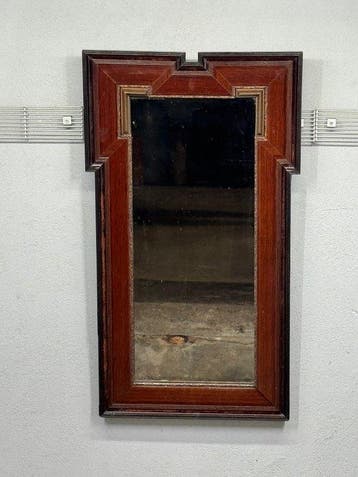 Wandspiegel - Glas, Hout - Art nouveau spiegel