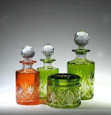 Val Saint Lambert - Parfumfles - Kristal - Eurydice, Antiek en Kunst