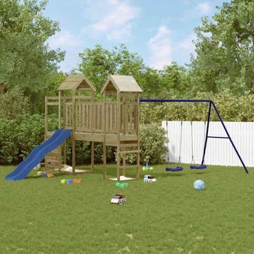 vidaXL Speelhuis geïmpregneerd grenenhout, Verzenden, Nieuw