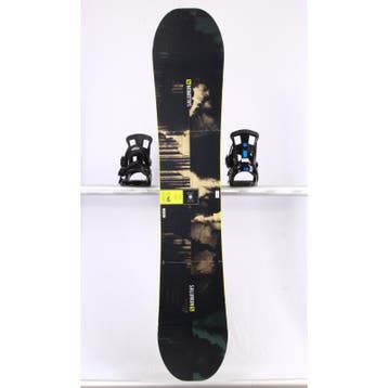 165 snowboard SALOMON WILD CARD, Black/lime, FLAT/rocker, Verzenden, Gebruikt