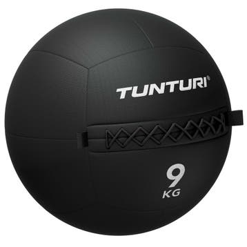 Tunturi Platinum Wall Ball - 9kg - Zwart, Verzenden, Nieuw