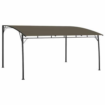 vidaXL Zonnescherm luifels 4 x 3 x 2,55 m Taupe, Tuin en Terras, Verzenden, Nieuw