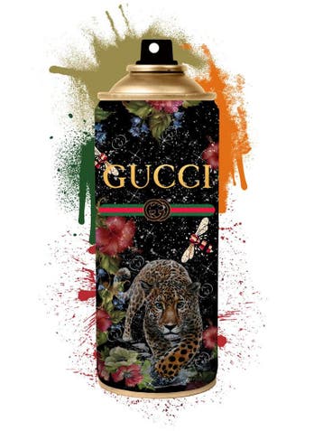 Glasschilderij Gucci spuitbus | Ter Halle | 052, Ophalen of Verzenden, Nieuw