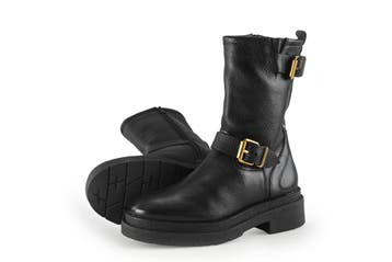 Lina Locchi Biker boots in maat 38 Zwart, Lina Locchi, Verzenden, Zwart, Overige typen