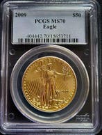 Gouden American Eagle 1 oz 2009 PCGS MS70, Postzegels en Munten, Verzenden, Midden-Amerika, Losse munt, Goud
