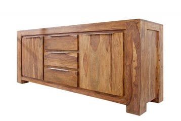 Massives Dressoir MAKASSAR 175cm Sheesham Kommode Palisander, Ophalen of Verzenden, Nieuw