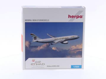 Schaal 1:500 Herpa 514538 Etihad Airways - Airbus A330-20..., Ophalen of Verzenden, Gebruikt