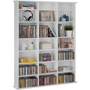 Kast Stevie 105,5x19x136,5cm - mat wit, Huis en Inrichting, Verzenden, Nieuw