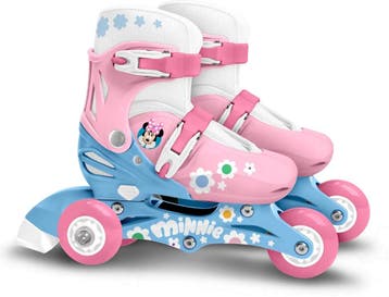 Verstelbare 2-in-1 3-wiel skates MINNIE maat 27-30, Ophalen of Verzenden, Nieuw