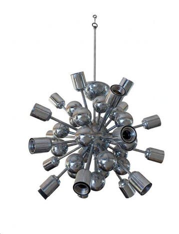 Kroonluchter - Sputnik-stijl kroonluchter - Chroom, Antiek en Kunst