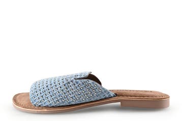 Lazamani Slippers in maat 41 Blauw, Slippers, Lazamani, Zo goed als nieuw, Verzenden