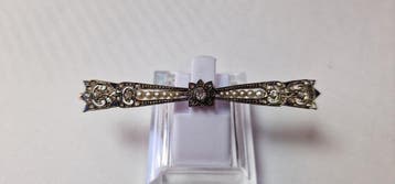 Broche - 14 karaat Geel goud Diamant (Natuurlijk) - Diamant