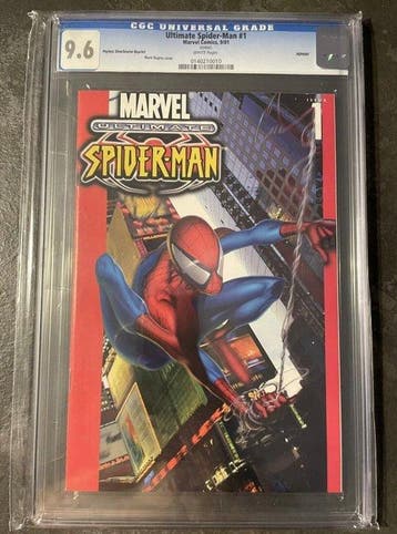 Ultimate Spider-Man - #1 CGC 9.6 Playless Shoesource “Rare”, Nieuw