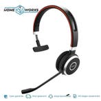 Jabra Evolve 65 Mono Headset draadloos Bluetooth Refurbished, Computers en Software, Headsets, Refurbished, On-ear, Ophalen of Verzenden