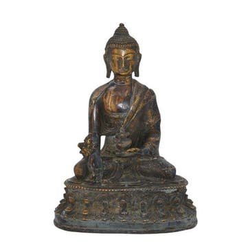 Statue Bouddha de Médecine (Bhaishajyaguru) en Bronze – Art