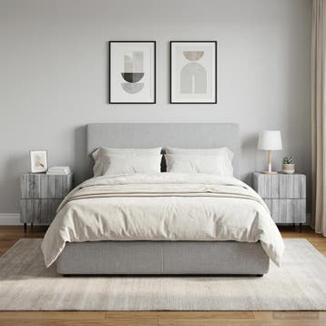 vidaXL Nachtkastje 2 st Grijs sonoma 43 x 34,5 x 49,5 cm, Minder dan 45 cm, Verzenden, Nieuw, Minder dan 55 cm