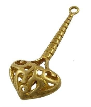 4 x Prachtige Bali style holle bedel oud goudkleur (Bedels), Hobby en Vrije tijd, Kralen en Sieraden maken, Ophalen of Verzenden