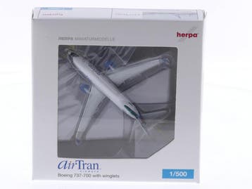 Schaal 1:500 Herpa 505000 Boeing 737-700 met winglets Air..., Ophalen of Verzenden, Zo goed als nieuw
