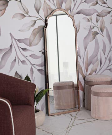 TANGER WANDSPIEGEL ROZE CM 55X2X150 ( BINNENSPIEGEL AFMETING, Ophalen of Verzenden, Nieuw