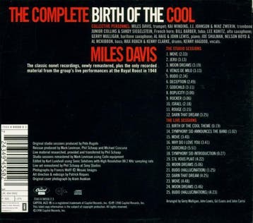 cd - miles davis - The Complete Birth Of The Cool (nieuw), Verzenden, Zo goed als nieuw