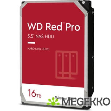 WD HDD 3.5  16TB S-ATA3 512MB WD161KFGX Red Pro, Computers en Software, Harde schijven, Verzenden, Nieuw, Western Digital