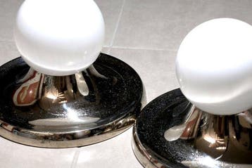 Flos - Achille Castiglioni - Plafondlamp (2) - Opaline glas