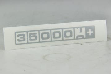 Sticker 350000+ km ZILVER, Ophalen of Verzenden, Nieuw