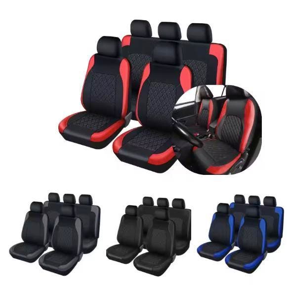 Auto Stoelhoezen Set PU-Leder – Voor en Achterbank, Sport en Fitness, Golf, Nieuw, Verzenden