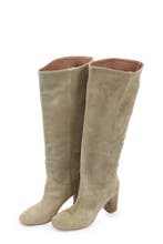 Manfield Laarzen in maat 38 Beige, Kleding | Dames, Schoenen, Hoge laarzen, Verzenden, Beige, Manfield