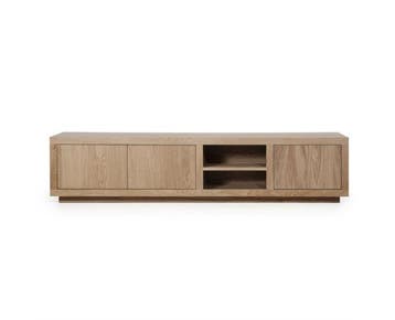 TV meubel Helsinki 200x42cm - bruin | Eleonora, Huis en Inrichting, Kasten | Televisiemeubels, Ophalen of Verzenden, Nieuw