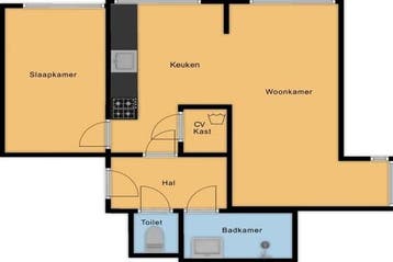 Appartement Burgemeester Schönfeldsingel in Winschoten, Via bemiddelaar, Groningen, Appartement, Winschoten