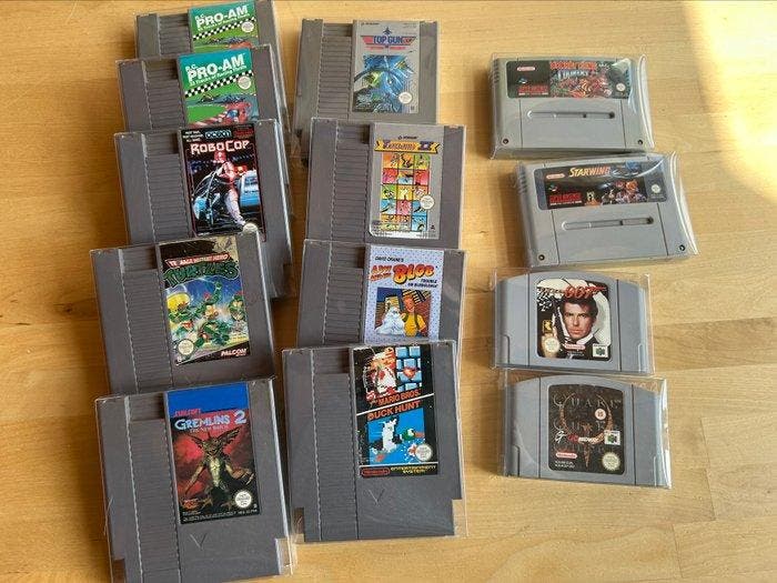 Nintendo - NES/SNES/N64 - TESTED - 9 NES Games, 2 SNES games, Spelcomputers en Games, Spelcomputers | Overige Accessoires