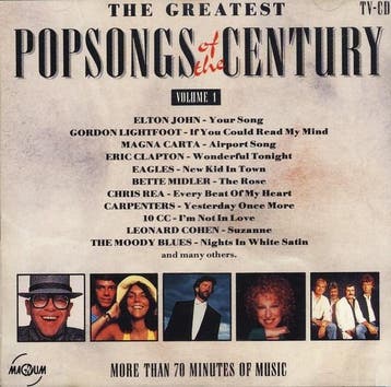 cd - Various - The Greatest Popsongs Of The Century Volume 1, Verzenden, Zo goed als nieuw
