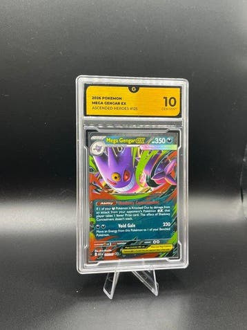 Pokémon - 1 Graded card - Mega Gengar EX 125 Ascended Heroes, Nieuw