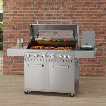 Barbecue / Gasgrill / BBQ Minnesota - 7-Pits - RVS - Incl. A, Verzenden, Nieuw
