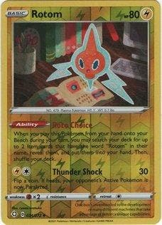 rotom 034/072 reverse holo shining fates, Ophalen of Verzenden, Nieuw, Losse kaart, Foil