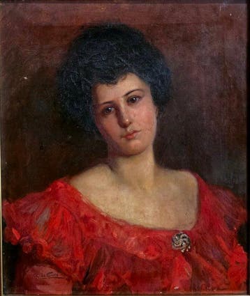 Giuseppe De Sanctis (1858-1924) - Ritratto di donna, Antiek en Kunst, Kunst | Schilderijen | Klassiek