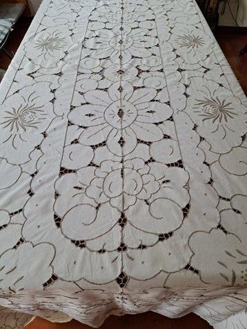 Tafelkleed - 245 cm - 160 cm - Grote katoenen tafellaken,