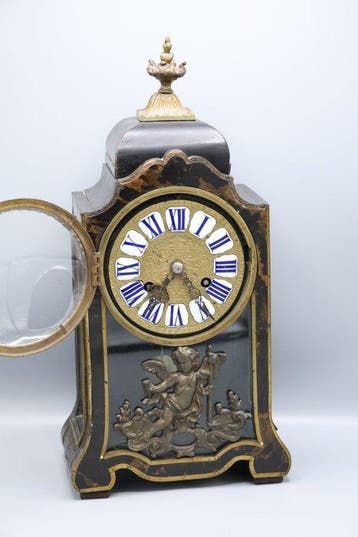 Religieuze klok - Hout, Messing - 1700-1750, Antiek en Kunst, Antiek | Klokken