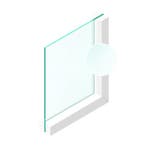 Gehard 6 mm Etsglas/Satijnglas, Ophalen of Verzenden, Nieuw