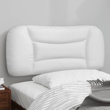 vidaXL Hoofdbordkussen Hvar 80 cm kunstleer wit, Verzenden, Nieuw, Wit, Overige materialen
