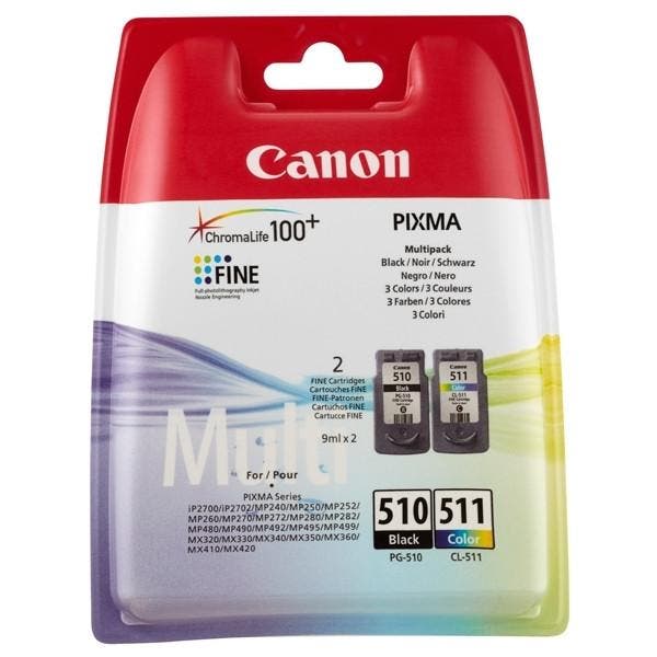 Canon PG-510 / CL-511 multipack zwart en kleur Inktcartridge, Computers en Software, Printerbenodigdheden, Cartridge, Nieuw, Verzenden