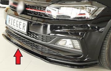 Front Splitter voor Volkswagen Polo 6 (AW) GTI /  R line, Ophalen of Verzenden