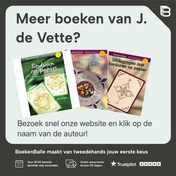 Meer borduurvariaties op papier en 3D / Cantecleer, Verzenden, Zo goed als nieuw, J. de Vette